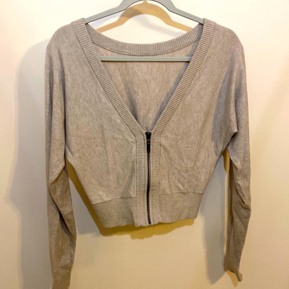 Express zipper front, long sleeve, extra small